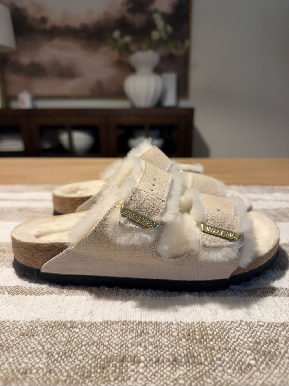 Birkenstock Cozy Arizona White Size 36